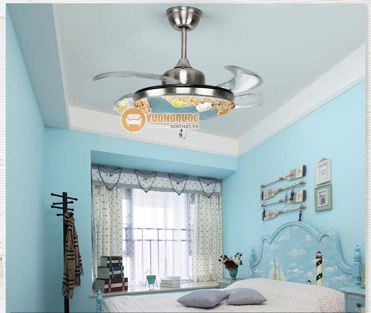 Quạt trần đèn hình sao biển YB215-4